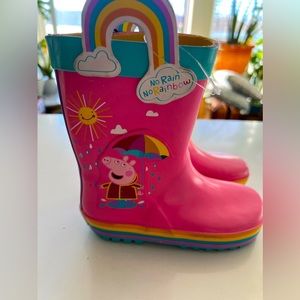 Peppa Pig Puddle Fun Rain Boots (Toddler) size 9-10